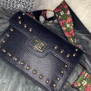Steve Madden Black studded Fanny Pack/Belt Bag